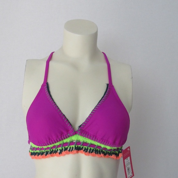 fuschia bikini top